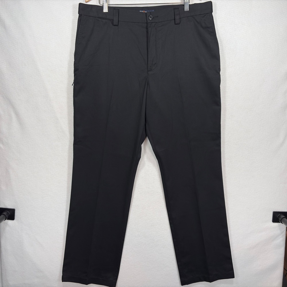 5.11 Tactical Series Mens Pants 38x36 Black Twill Flat Front Straight Leg 0859
